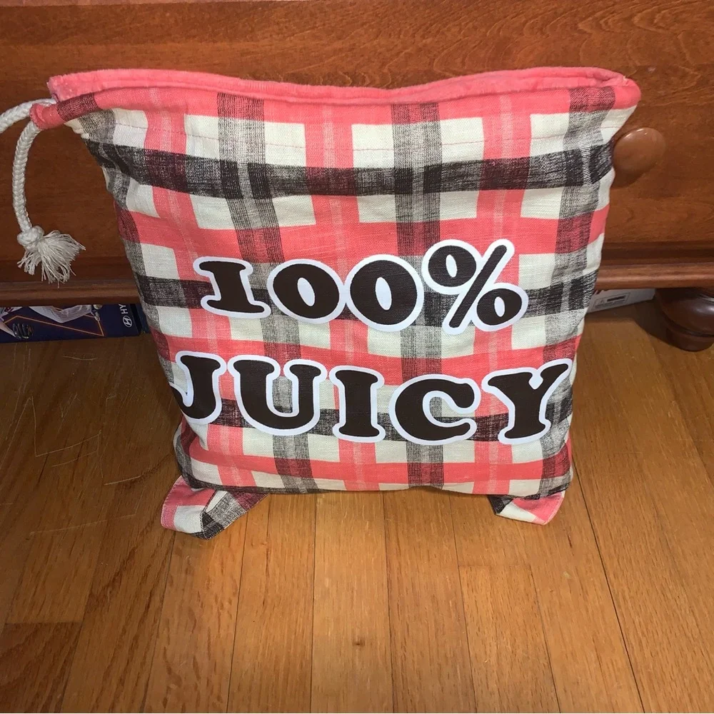 Juicy Couture Pam & Gela 100% Juicy Foldable Reversible Beach Towel Backpack